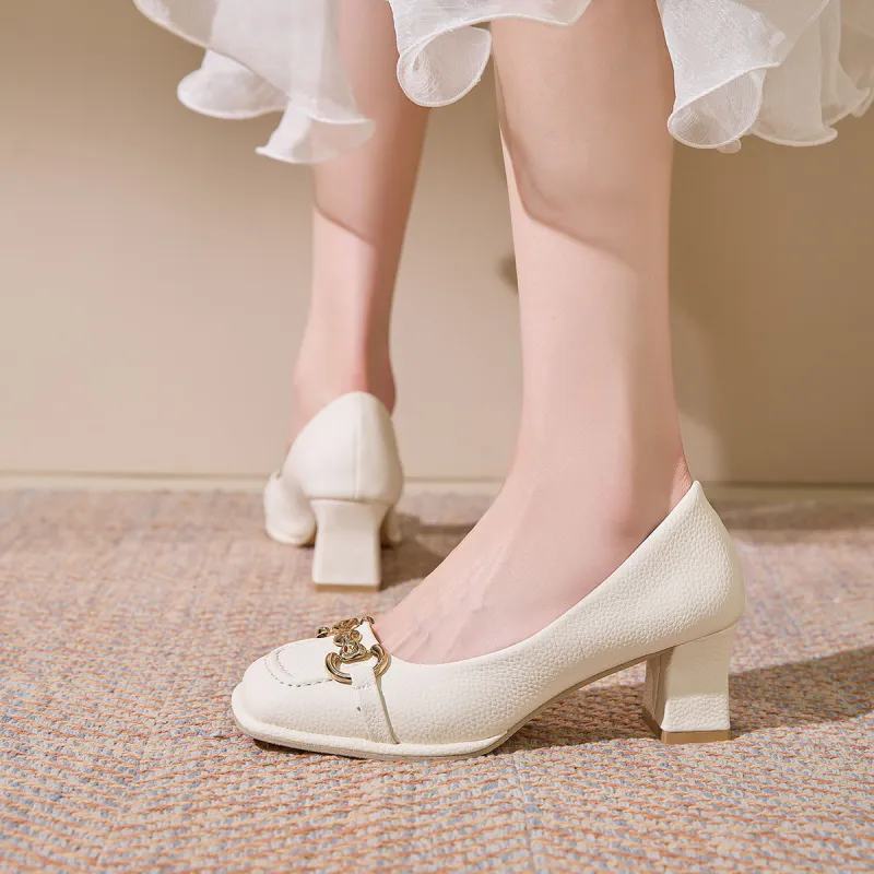 Medd Chunky Heel High Heels Women's-3
