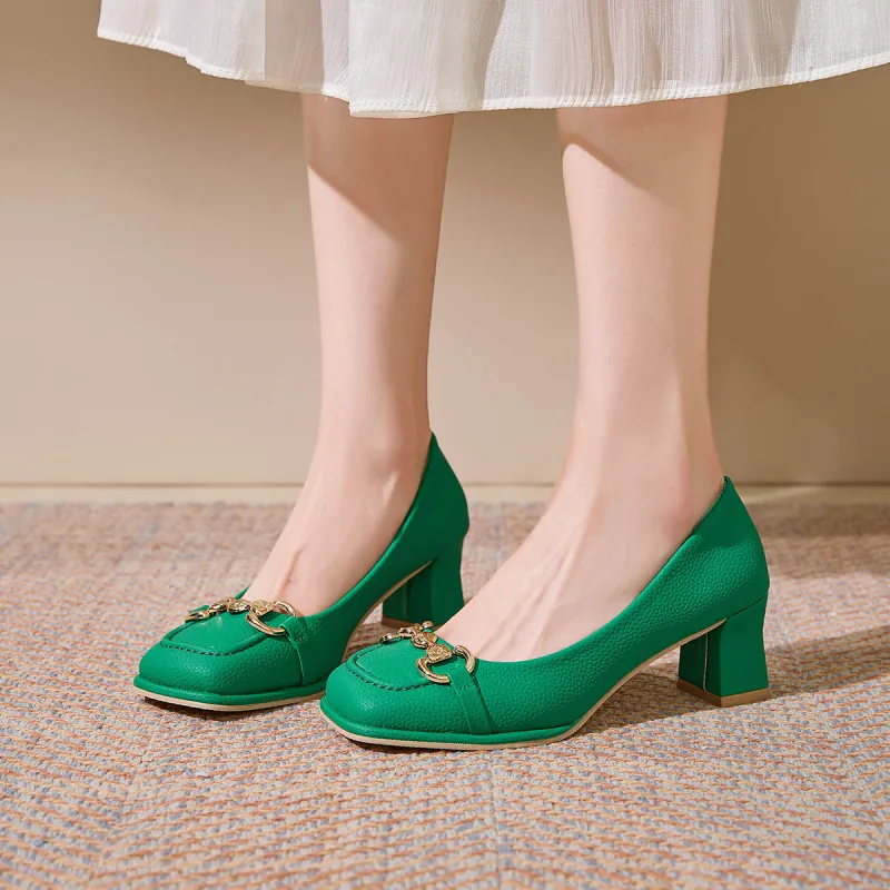 Medd Chunky Heel High Heels Women's-11