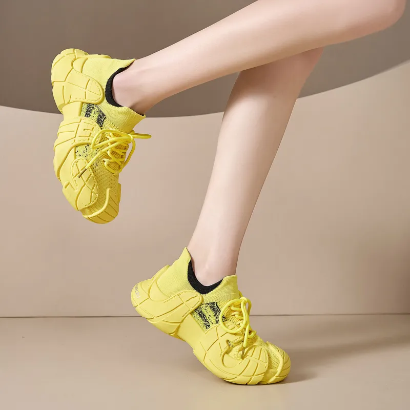 Medd Height Increasing Balance Impact Resistant Support Abrasion Resistant Lightweight Low Top Casual Shoes Women's-9