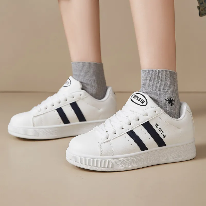 Medd White Sneakers Thermal Height Increasing Lightweight Low Top Skateboard Shoes Unisex-8