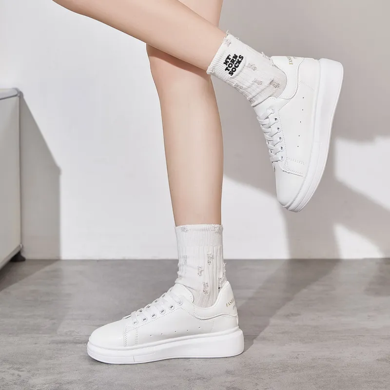 Medd Height Increasing Anti Slip And Wear Resistant Low Top Skateboard Shoes Women's-4