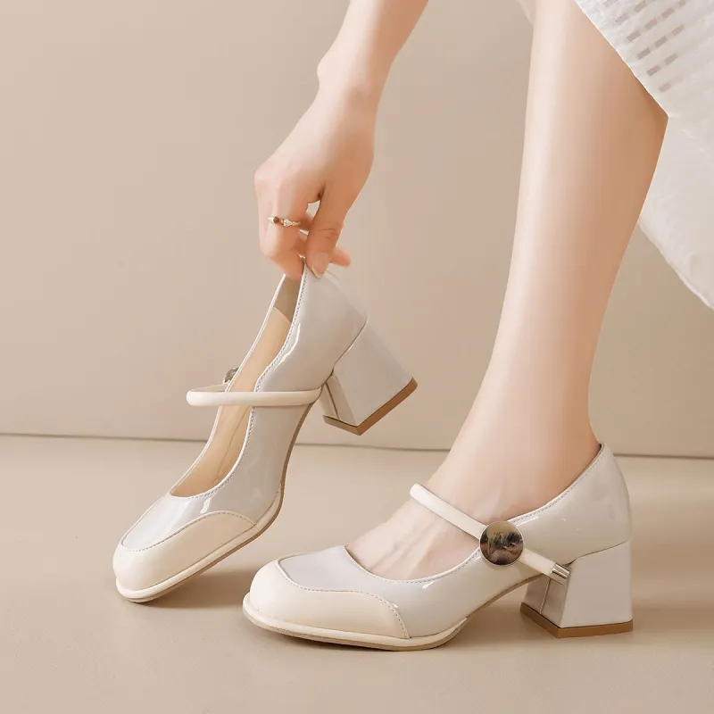 Medd Block Heel High Heels Women's-5