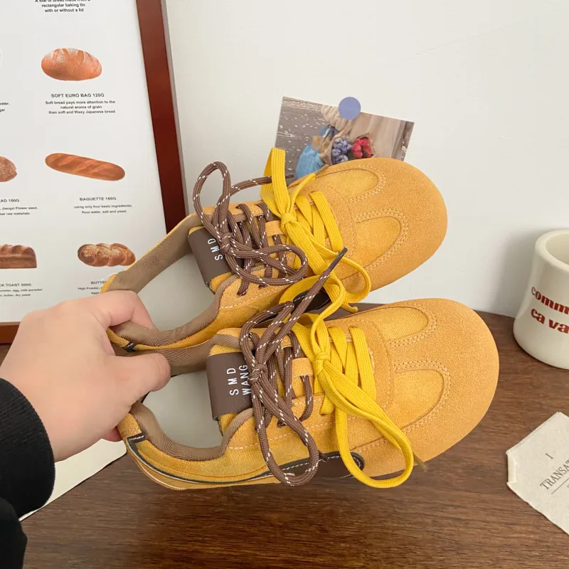 Medd Casual Shoes Women's Low Top Yellow-18