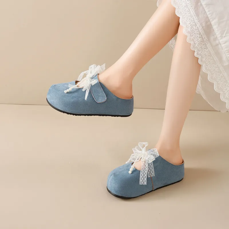 Medd Rubber Sole Slip Resistant Closed Toe Slippers Women's-21