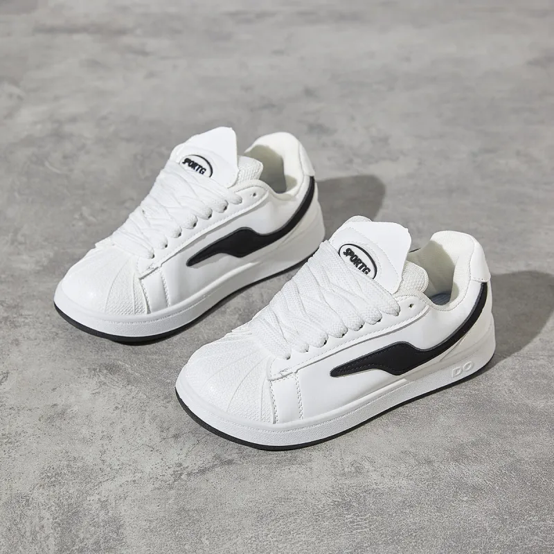 Medd Non slip Lightweight Low Top Skateboard Shoes Women's White-6