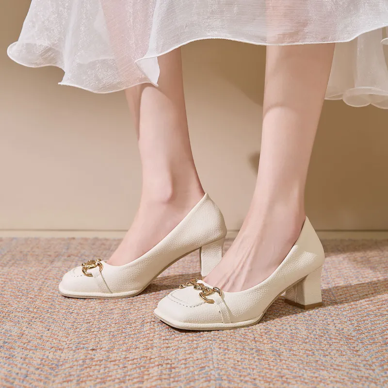 Medd Chunky Heel High Heels Women's-4