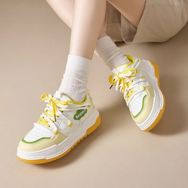 Medd Slip Resistant, Abrasion Resistant, Breathable Low Top Skateboard Shoes Women's-7