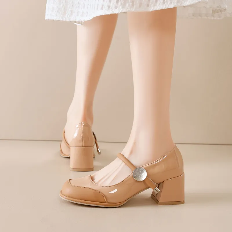 Medd Block Heel High Heels Women's-15