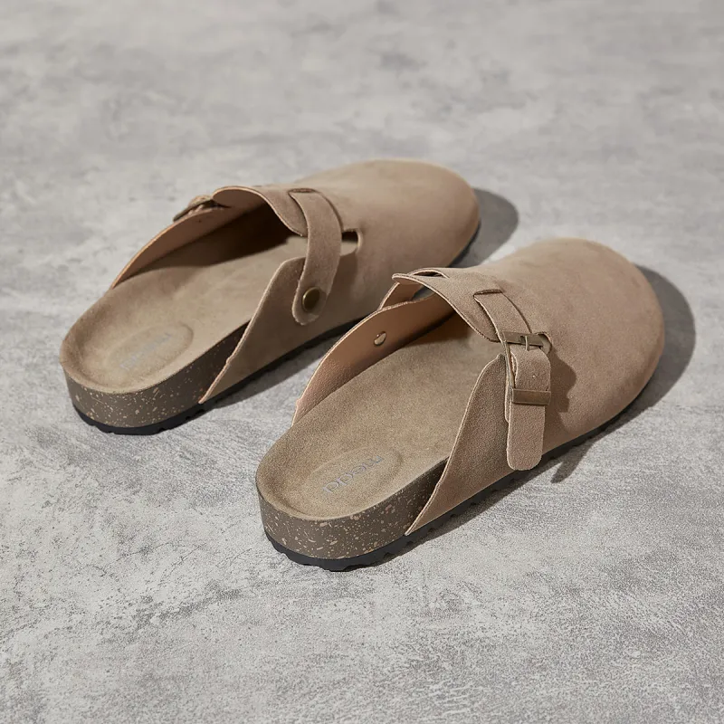 Medd Rubber Sole Abrasion Resistant Slip Resistant Closed Toe Slippers Women's-6