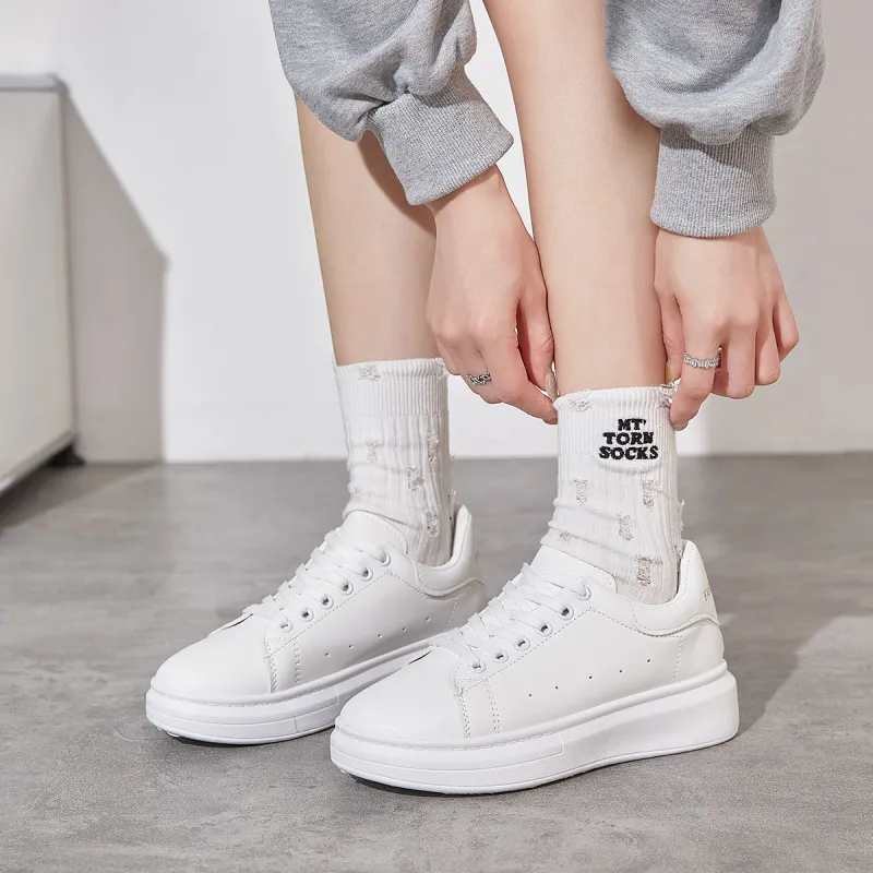 Medd Height Increasing Anti Slip And Wear Resistant Low Top Skateboard Shoes Women's-3