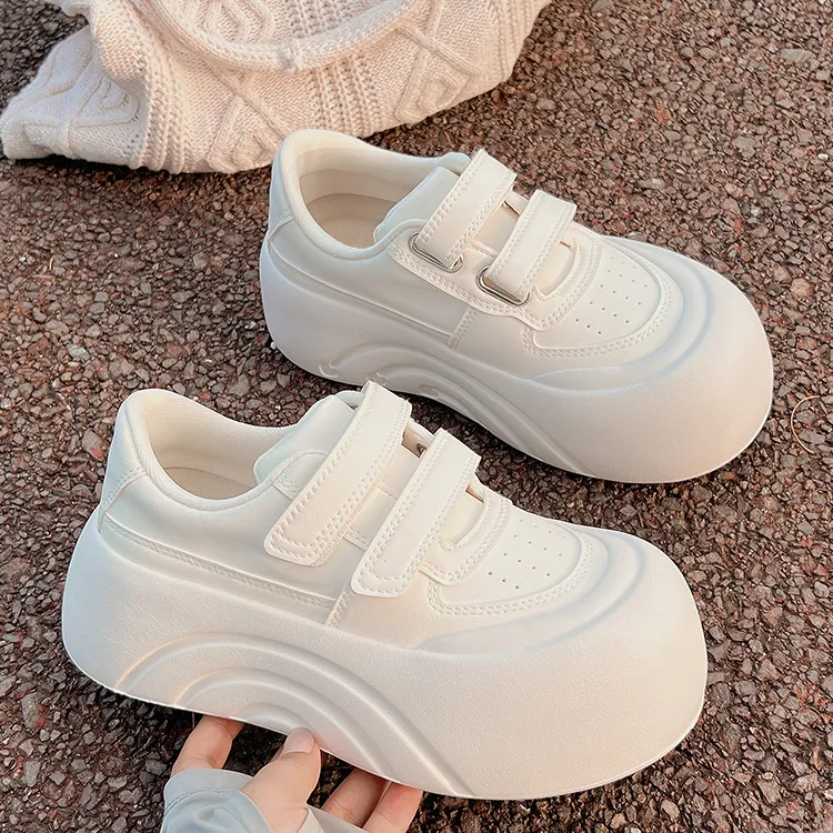Medd Slip Resistant, Abrasion Resistant, Lightweight Low Top Classic Skateboard Shoes Women's Ecru Adjustable-3