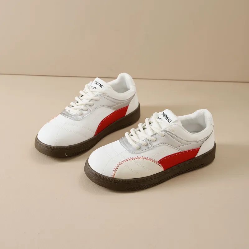 Medd German Army Trainers Anti Slip Wear Resistant Low Top Skateboard Shoes Women's-1
