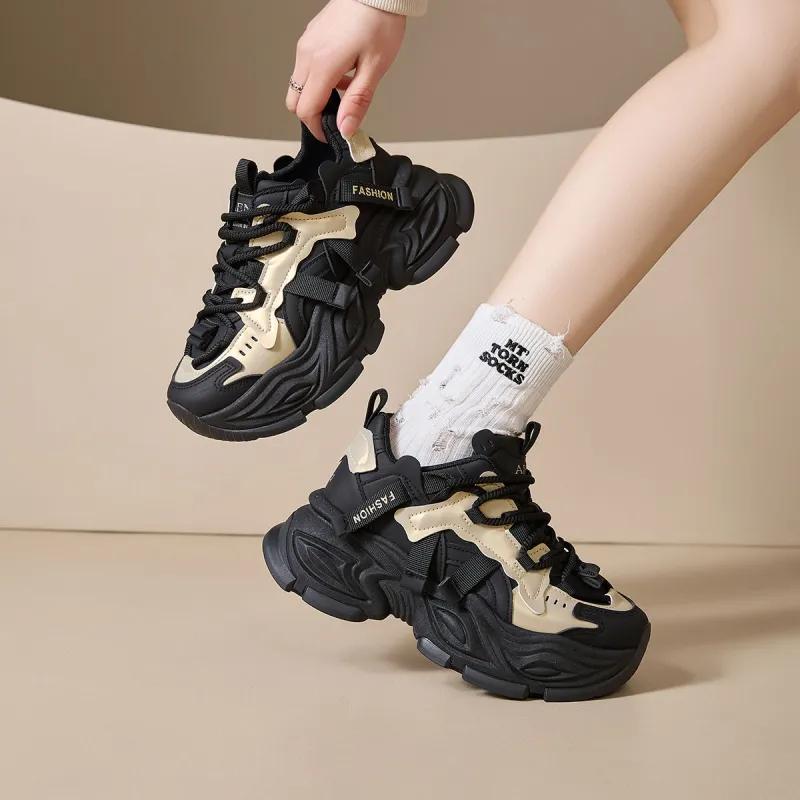 Medd Anti Slip And Wear Resistant Balance Low Top Chunky Sneakers Women's-10