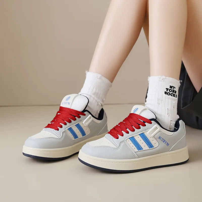 Medd Anti Slip Wear Resistant Lightweight Breathable Low Top Skateboard Shoes Unisex-3
