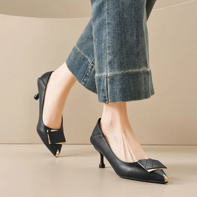Medd Chunky Heel High Heels Women's-4