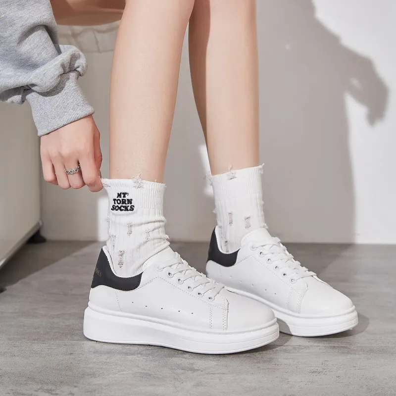 Medd Height Increasing Anti Slip And Wear Resistant Low Top Skateboard Shoes Women's-7
