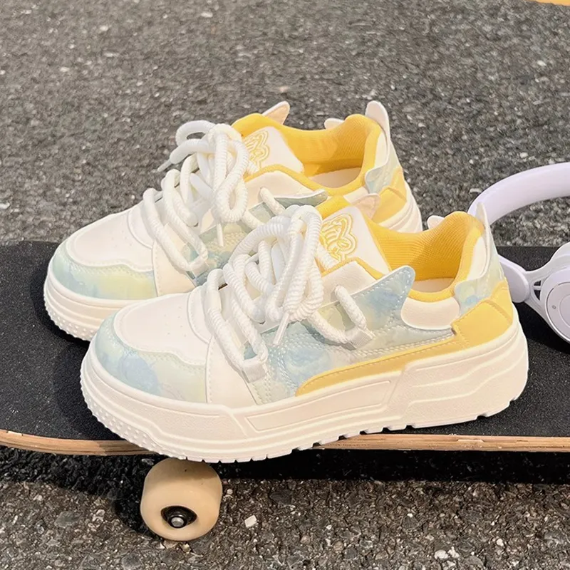 Medd Height Increasing Balance Impact Resistant Support Abrasion Resistant Slip Resistant Low Top Casual Shoes Women's-1