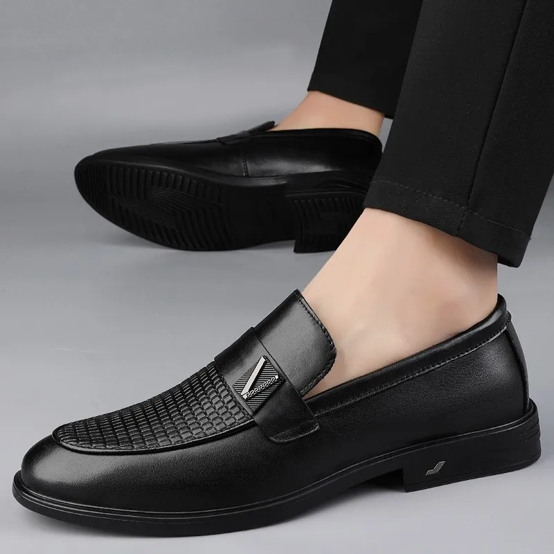 GEWEILUO Loafers Men Black-1