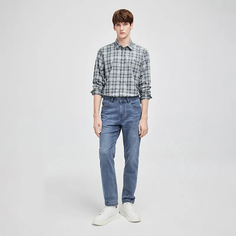 NAVIGARE Shirt Men's Dark Stone Gray/White-6