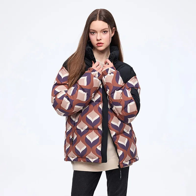 NAVIGARE Down Jacket Unisex Mocha Coffee/Black-3
