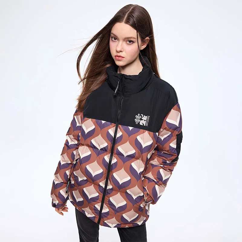 NAVIGARE Down Jacket Unisex Mocha Coffee/Black-2