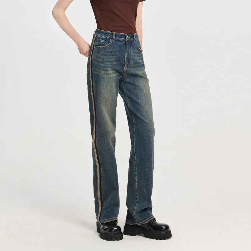 NAVIGARE Jeans Women's Dark Pearl Royal Blue-3