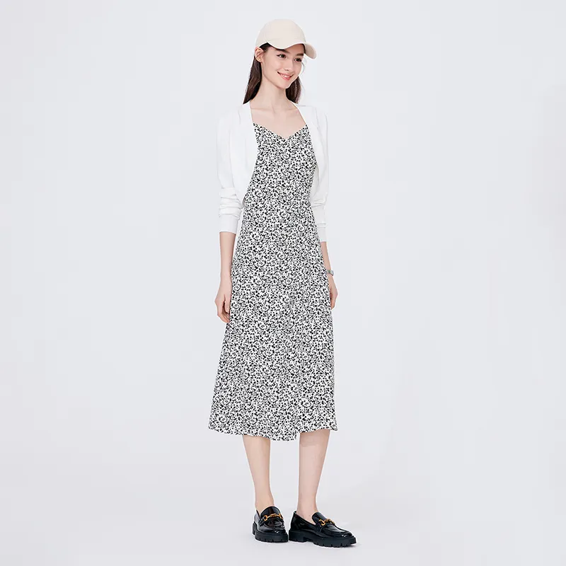 NAVIGARE Slip Dress Women's Tech White/Black-5