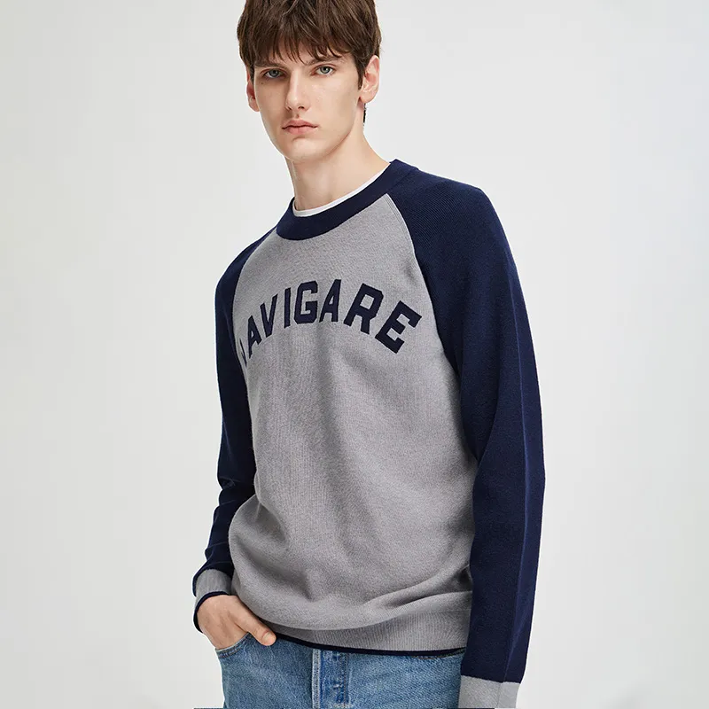 NAVIGARE Knitwear Men's Robin Sparrow Gray/Lan-2