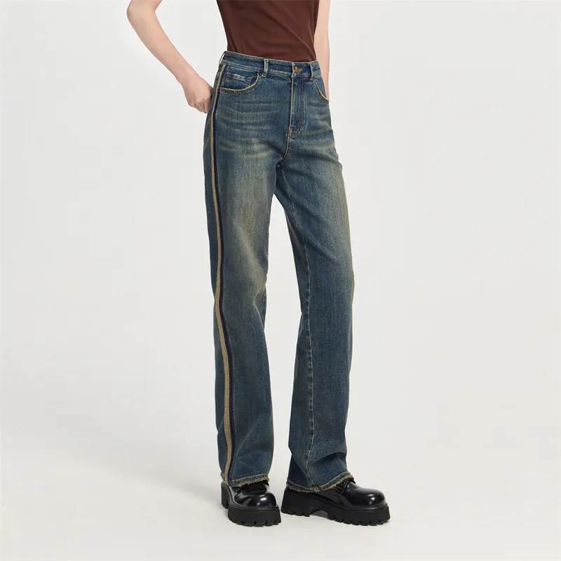 NAVIGARE Jeans Women's Dark Pearl Royal Blue-2