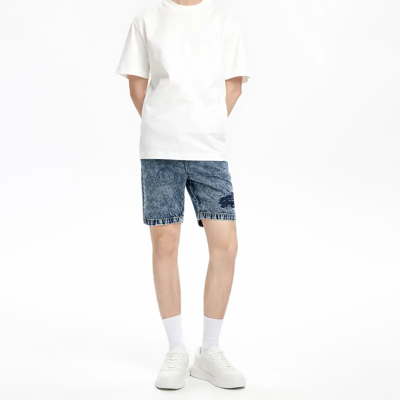 NAVIGARE Denim Shorts Unisex Sodalite Blue/White-3