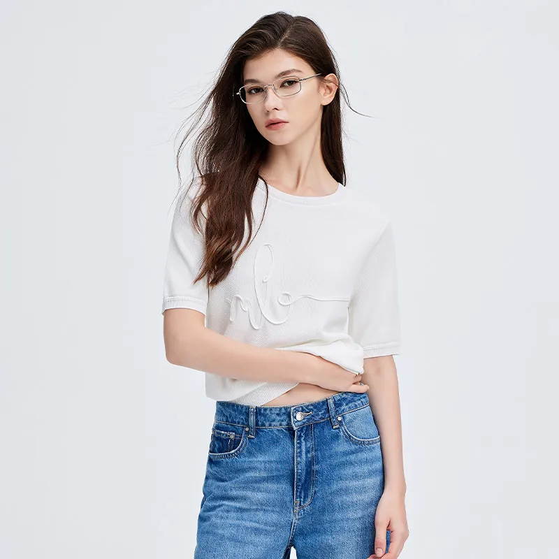 NAVIGARE Knitwear Women's Tech White-2