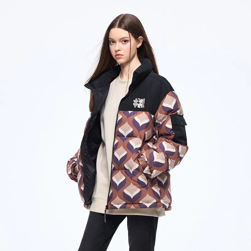NAVIGARE Down Jacket Unisex Mocha Coffee/Black-4