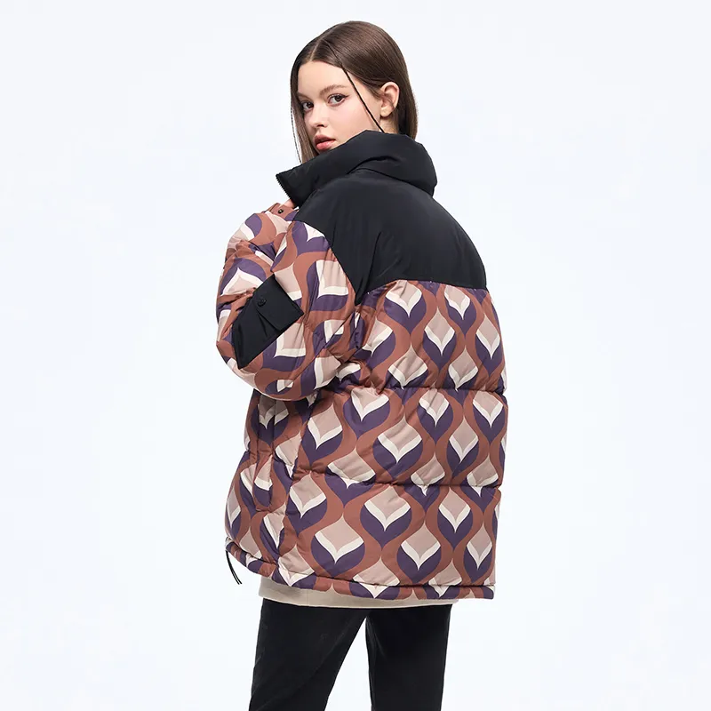 NAVIGARE Down Jacket Unisex Mocha Coffee/Black-6