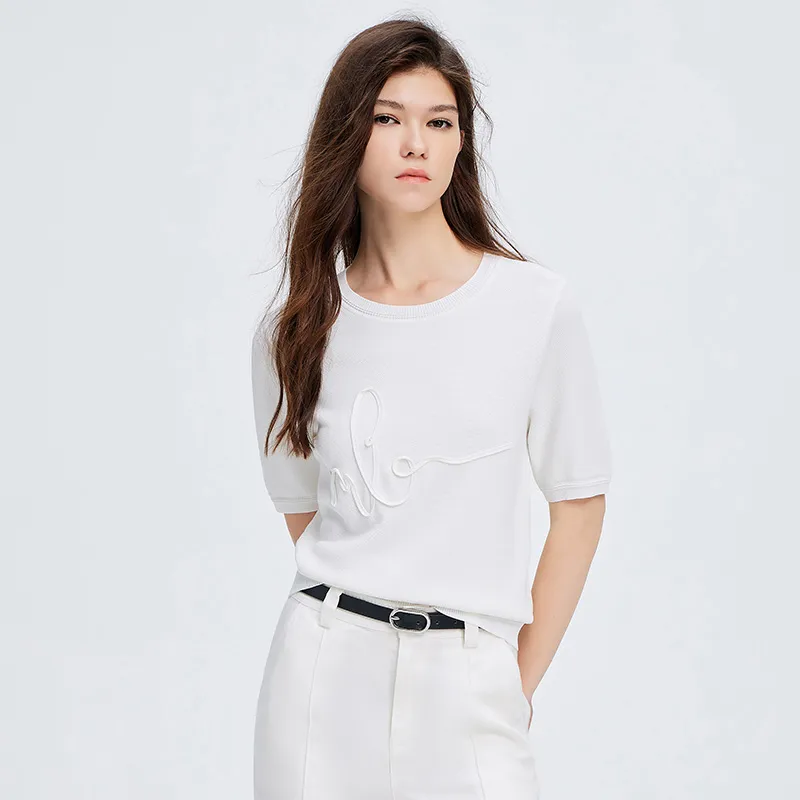 NAVIGARE Knitwear Women's Tech White-3