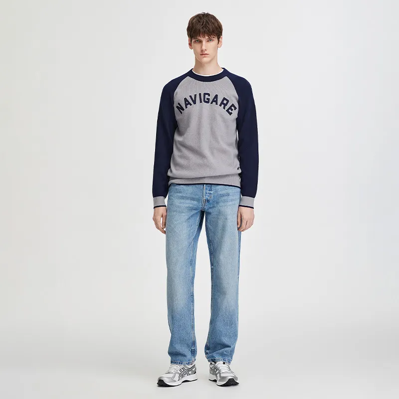 NAVIGARE Knitwear Men's Robin Sparrow Gray/Lan-5