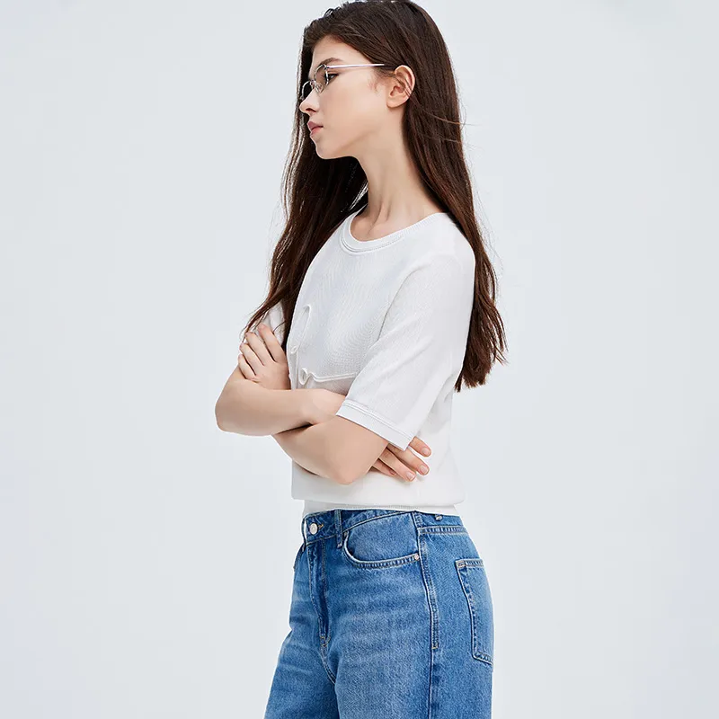 NAVIGARE Knitwear Women's Tech White-5