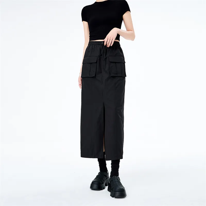 NAVIGARE Casual Long Skirt Women's Night Black-2