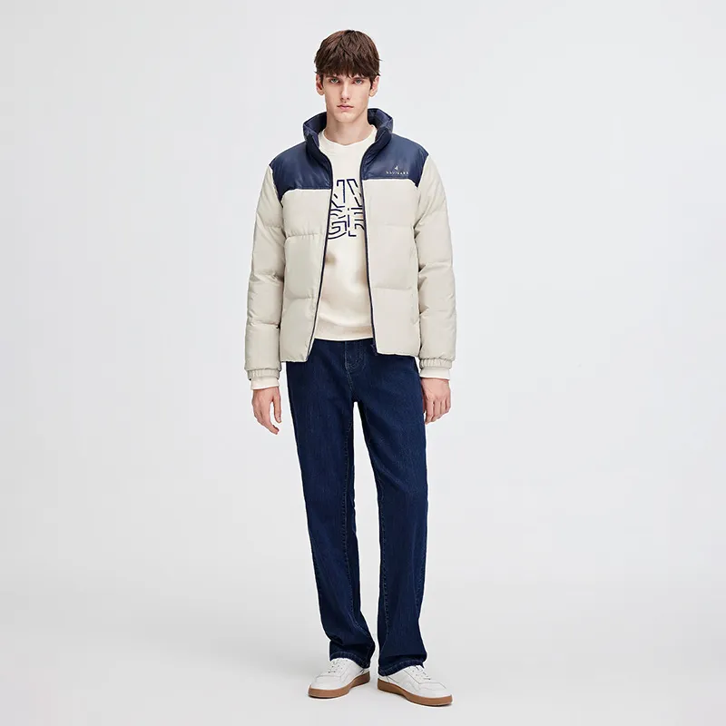 NAVIGARE Puffer Jacket Men's Coconut Milk White/Orchid-5