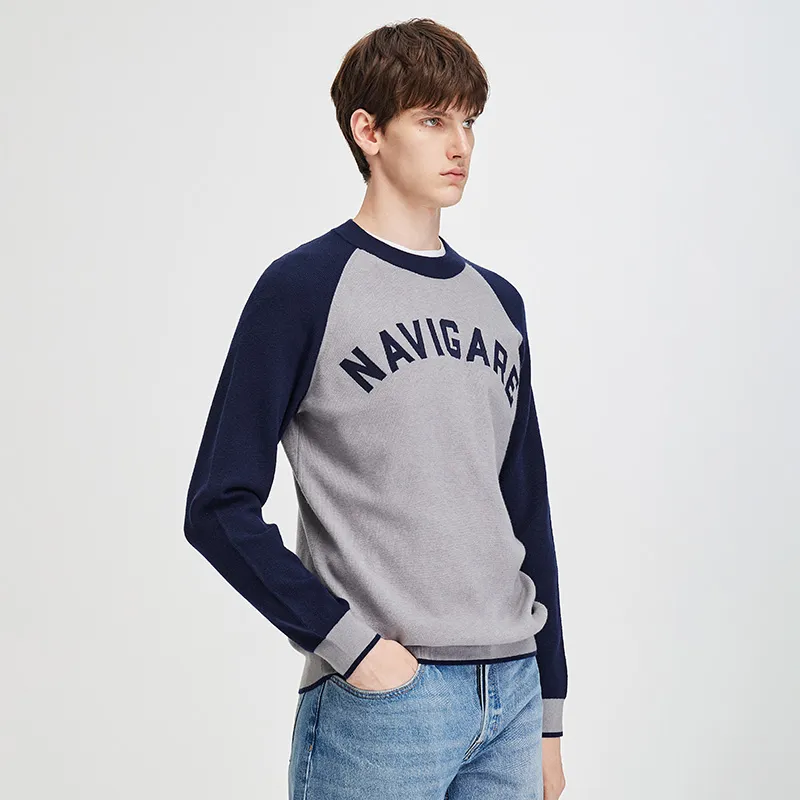 NAVIGARE Knitwear Men's Robin Sparrow Gray/Lan-4