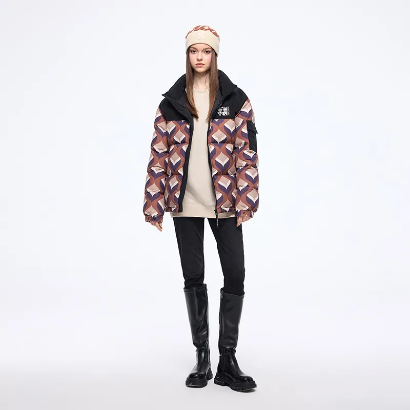 NAVIGARE Down Jacket Unisex Mocha Coffee/Black-5