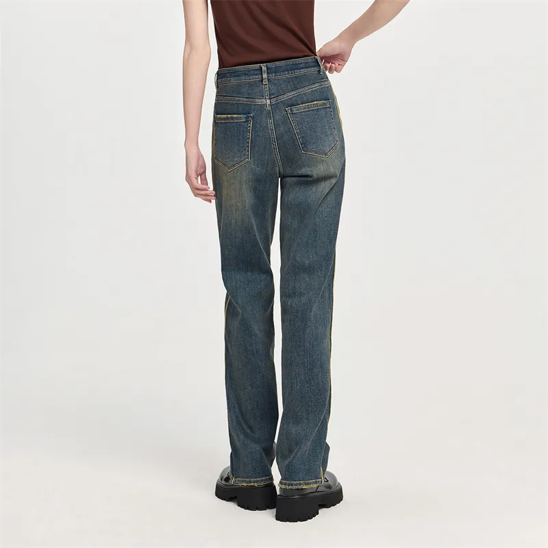 NAVIGARE Jeans Women's Dark Pearl Royal Blue-4