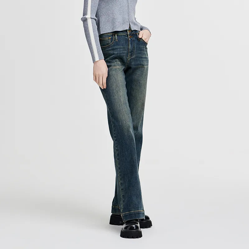 NAVIGARE Jeans Women's Dark Pearl Royal Blue-3