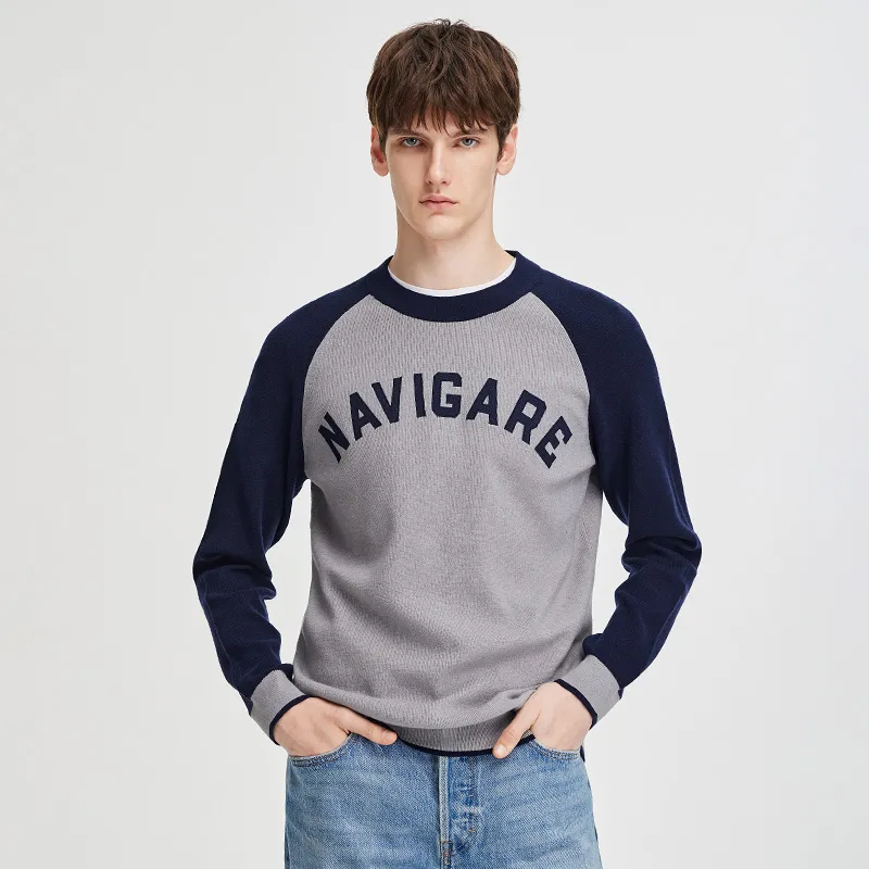NAVIGARE Knitwear Men's Robin Sparrow Gray/Lan-3