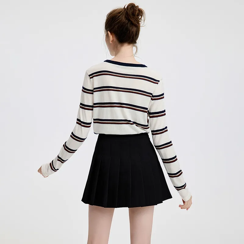 NAVIGARE Sweater Women's Coconut Milk White/Blue-5