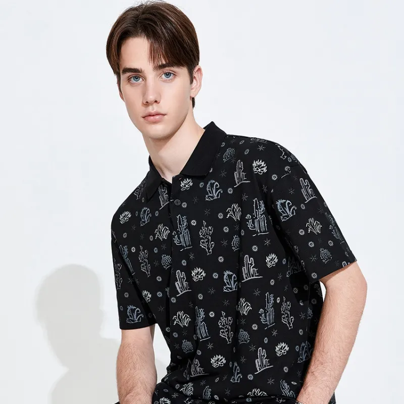 NAVIGARE Polo Shirts Men Black-4