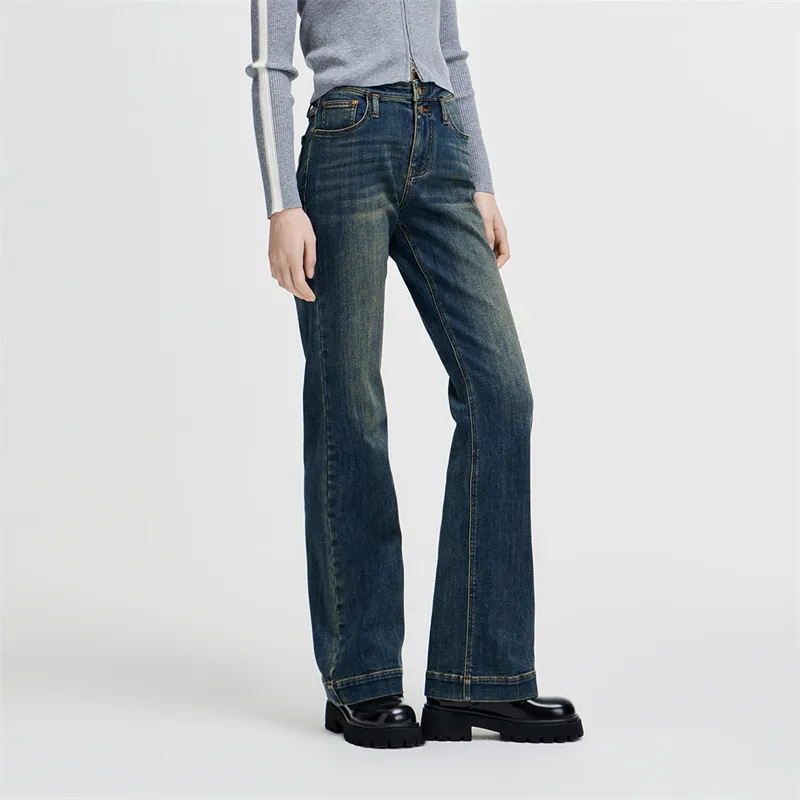 NAVIGARE Jeans Women's Dark Pearl Royal Blue-5