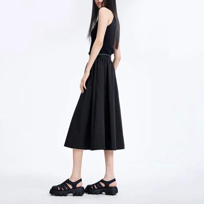 NAVIGARE Casual Long Skirt Women's Night Black-2