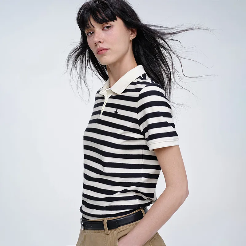 NAVIGARE Polo Shirts Women's Tech White/Blue-2