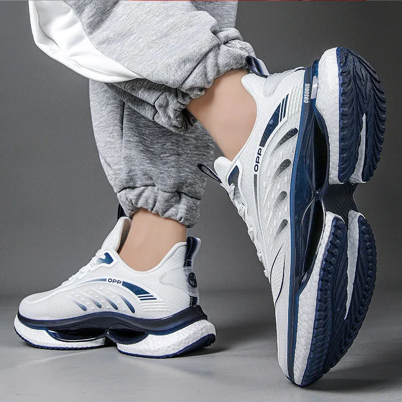 COSUOIS Cushioning Anti-Slip Wear-Resistant Breathability Low-Top Running Shoes Unisex-10
