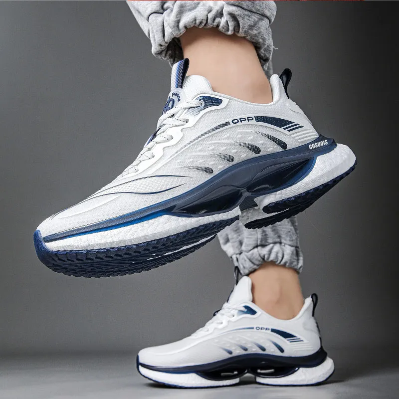 COSUOIS Cushioning Anti-Slip Wear-Resistant Breathability Low-Top Running Shoes Unisex-9